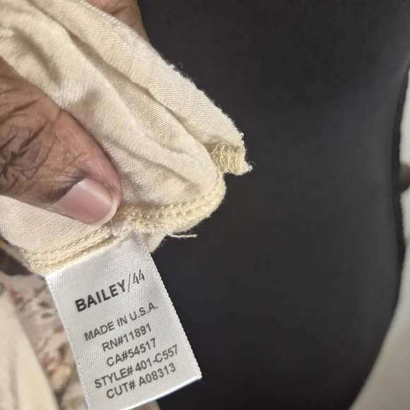 Boho Chic Floral Tunic Blouse | Crisscross Halter Neck |Detail Off Shoulder SZ S - Picture 6 of 7